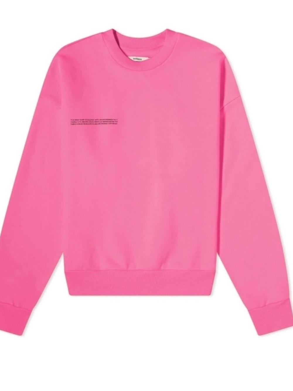 Pangaia 365 Crewneck Sweatshirt in Flamingo Hot Pink